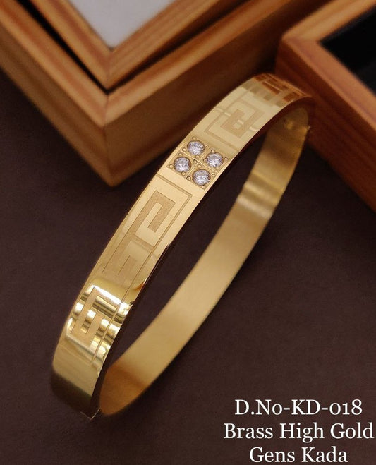 Premium Quality Gold Men's kada Bracelet 2