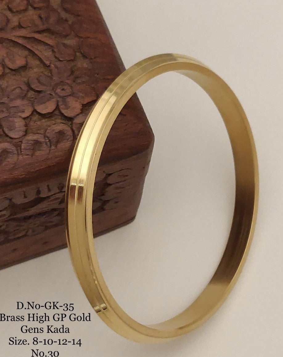 Premium Quality Brass High Gold Men's Kada 02