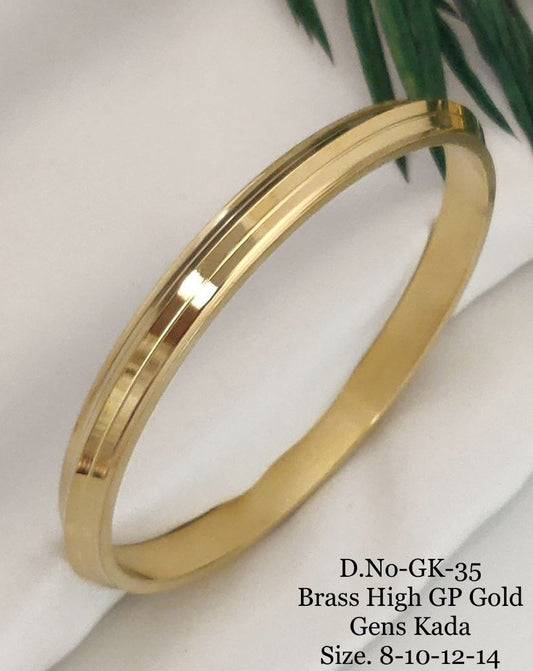 Premium Quality Brass High Gold Men's Kada 02