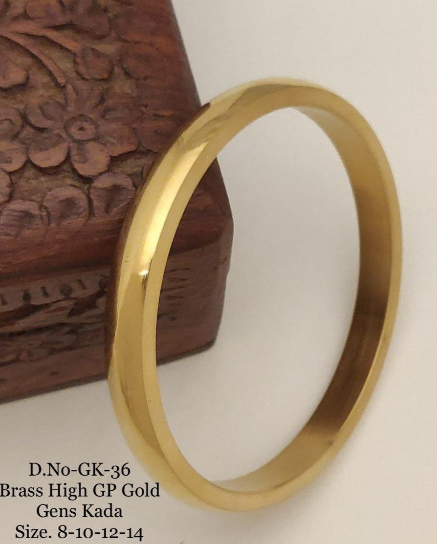Premium Quality Brass High Gold Men's Kada 01