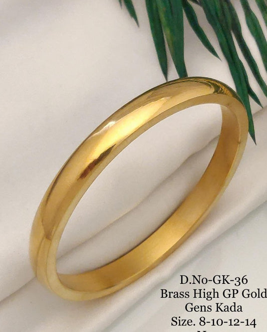 Premium Quality Brass High Gold Men's Kada 01