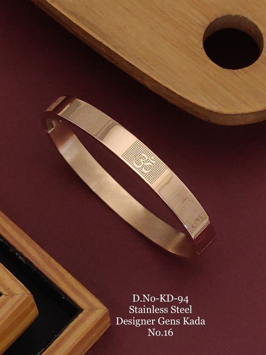 Premium Quality Rose Gold Men's kada Bracelet 10