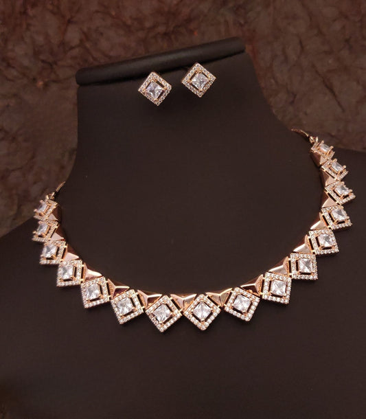 Rose Gold Antique Necklace Set