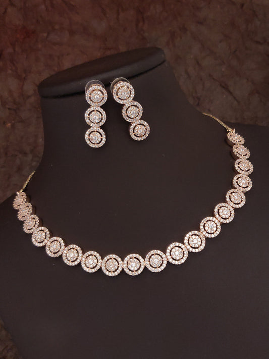 Rose Gold Antique Necklace Set