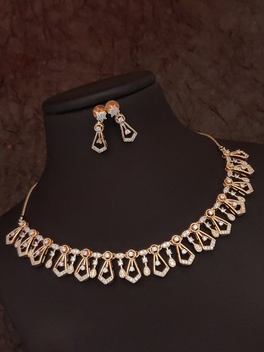 Rose Gold Antique Necklace Set