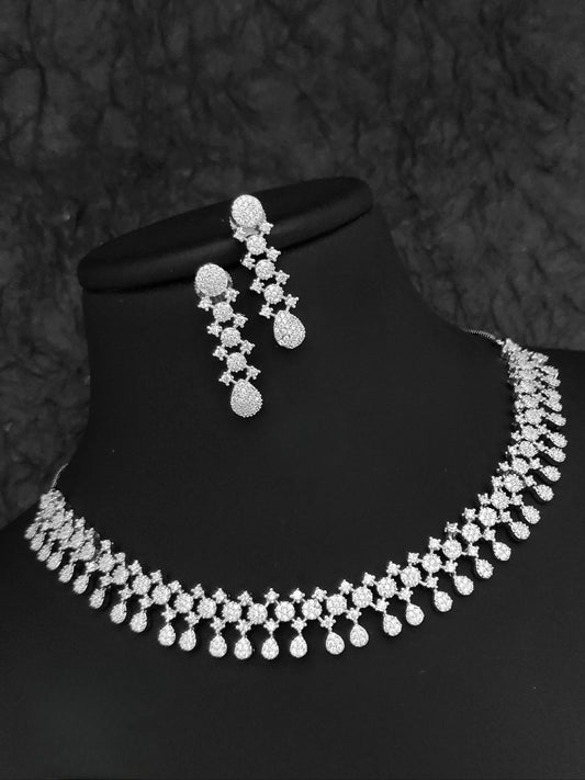 Silver Antique Necklace Set