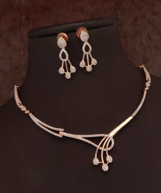 Rose Gold Antique Necklace Set