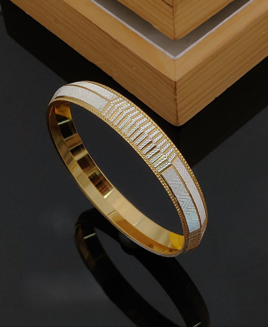 Premium Quality Gold & Silver Men Kada Bracelete