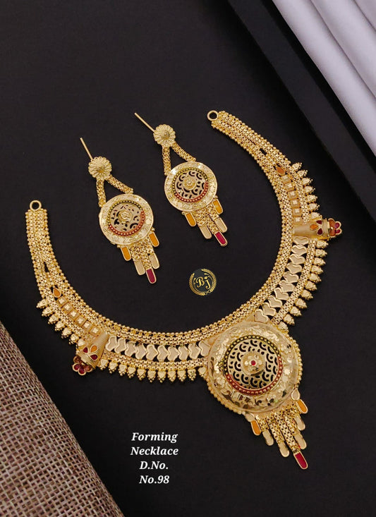 Forming Gold Necklace set 04