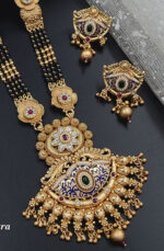 Brass Hight Gold Rajwadi Mangalsutra - Image 2