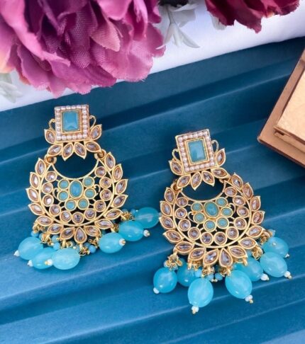 Antique Matt Earring 002 - Queenzart Imitation Jewellery