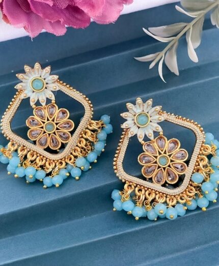 Antique Matt Earring 006 - Queenzart Imitation Jewellery