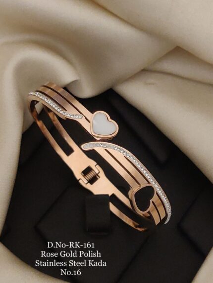 Fancy Stainless Steel Kada/Bracelet For Girls & Woman 6 - Queenzart Imitation Jewellery
