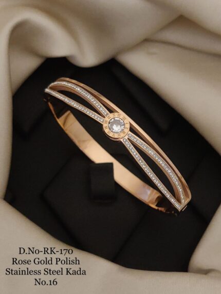 Fancy Stainless Steel Kada/Bracelet For Girls & Woman 5 - Queenzart Imitation Jewellery