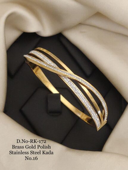 Fancy Stainless Steel Kada/Bracelet For Girls & Woman 8 - Queenzart Imitation Jewellery