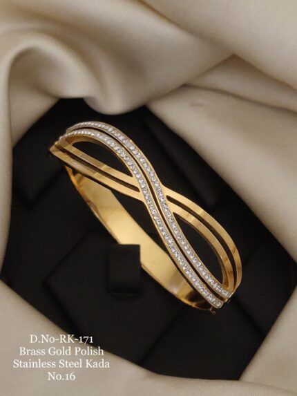 Fancy Stainless Steel Kada/Bracelet For Girls & Woman 9 - Queenzart Imitation Jewellery