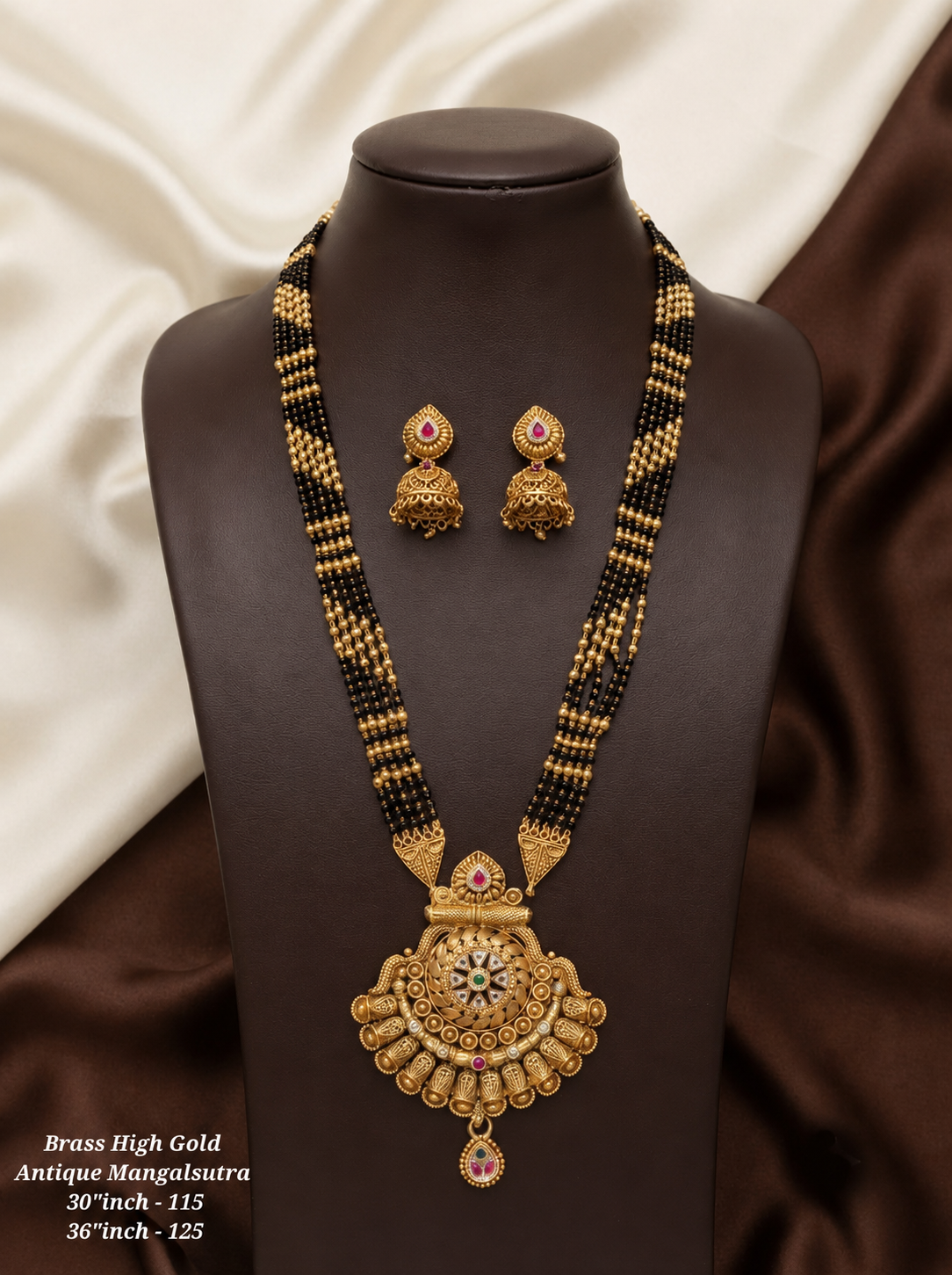 ChatGPT Image Aug 9, 2026, 11_58_21 AM Brass Hight Gold Rajwadi Mangalsutra 86 - Image 1