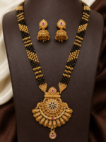 Brass Hight Gold Rajwadi Mangalsutra 86 - Image 2