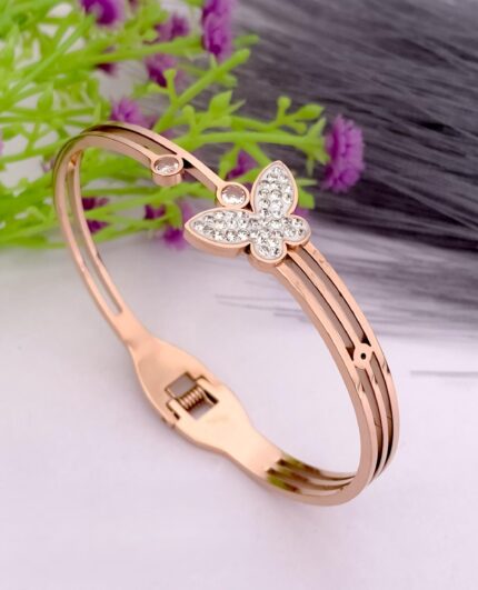 Fancy Stainless Steel Kada/Bracelet For Girls & Woman 16 - Queenzart Imitation Jewellery