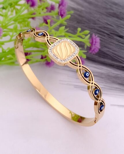 Fancy Stainless Steel Kada/Bracelet For Girls & Woman 19 - Queenzart Imitation Jewellery