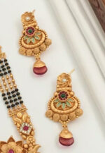 Brass High Gold Rajwadi Mangalsutra - Image 3