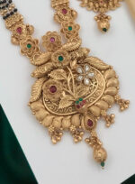 Brass Hight Gold Rajwadi Mangalsutra - Image 2