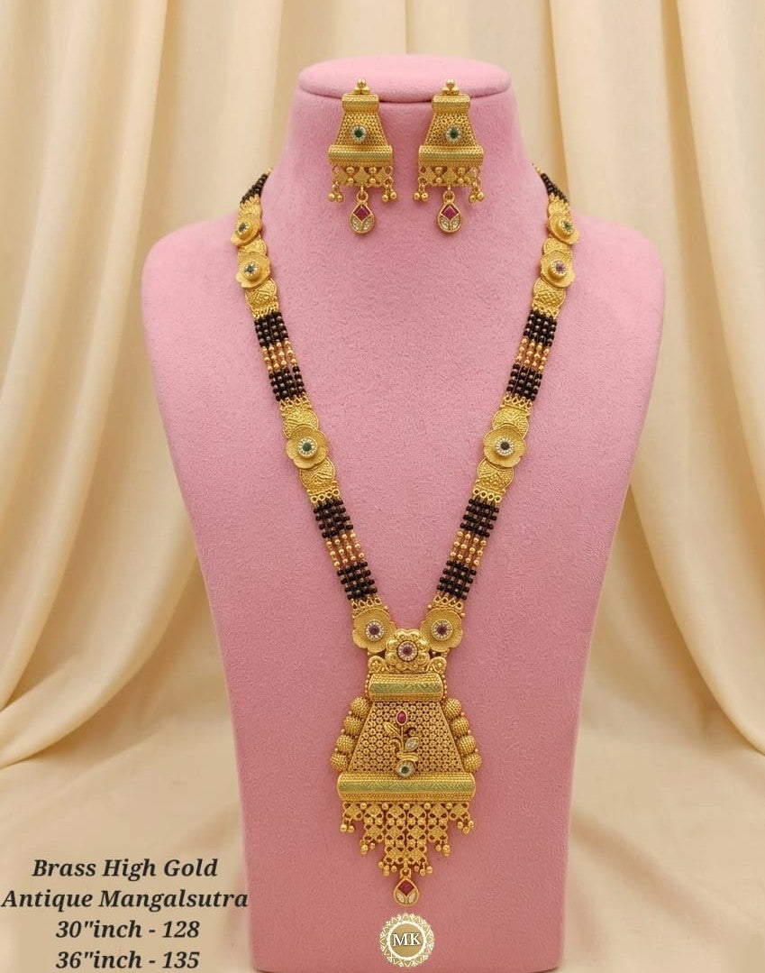 WhatsAppImage2026-03-28at11.30.42 Brass Hight Gold Rajwadi Mangalsutra 84 - Image 1