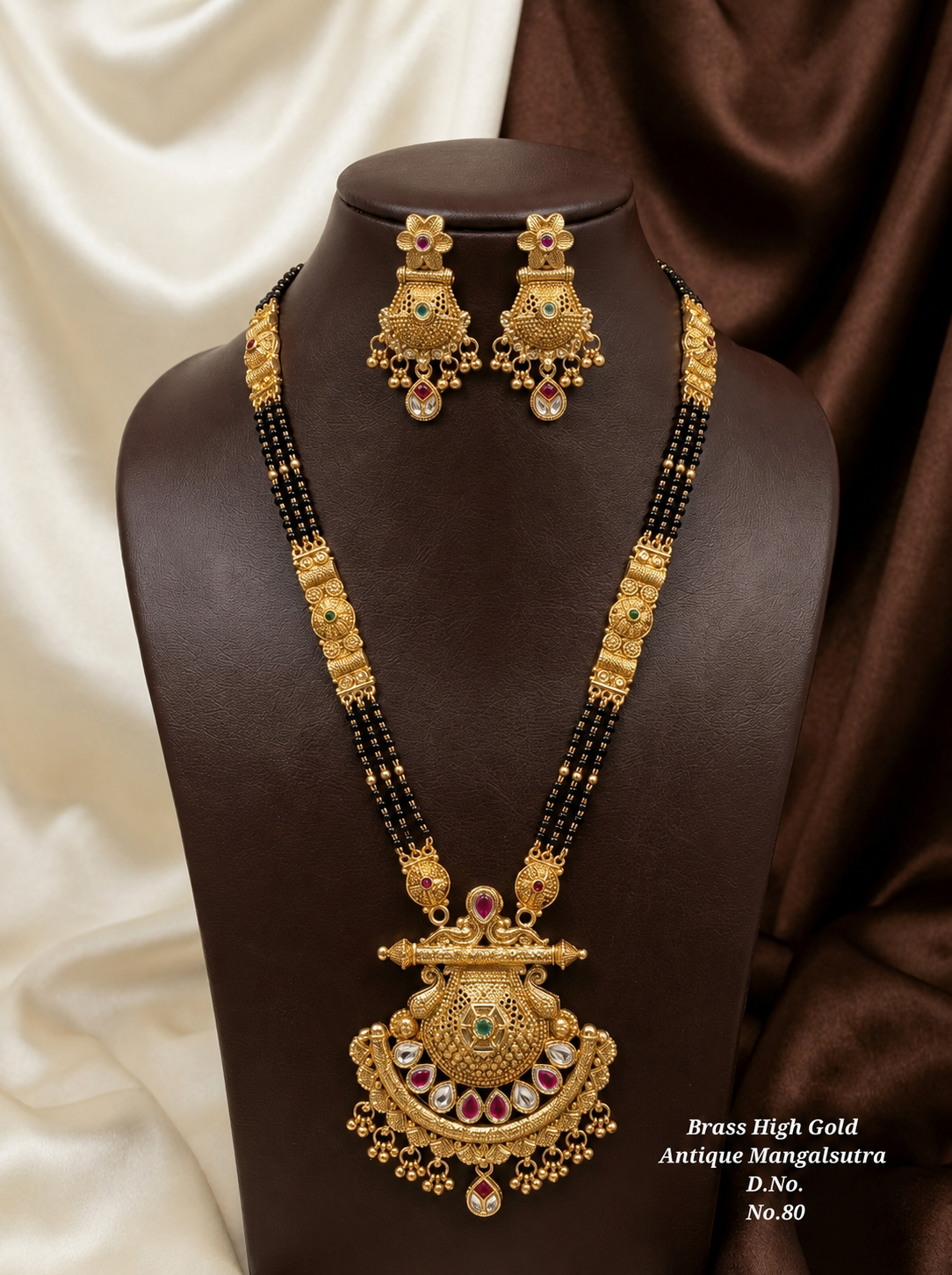 ChatGPT Image Sep 1, 2026, 09_49_45 AM Brass Hight Gold Rajwadi Mangalsutra 0112 - Image 1