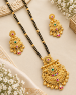 Brass Hight Gold Rajwadi Mangalsutra 0120