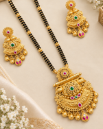 Brass Hight Gold Rajwadi Mangalsutra 0120 - Image 2