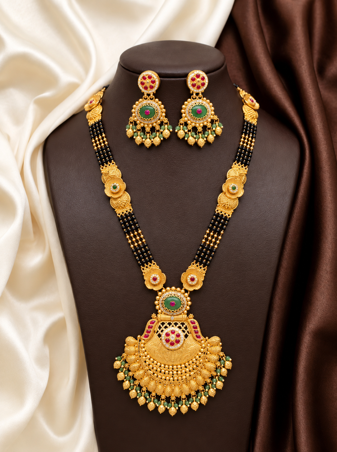 ChatGPT Image Sep 9, 2026, 10_12_56 AM Brass Hight Gold Rajwadi Mangalsutra 0116 - Image 1