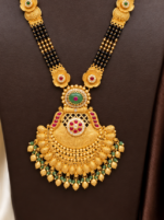 Brass Hight Gold Rajwadi Mangalsutra 0116 - Image 2
