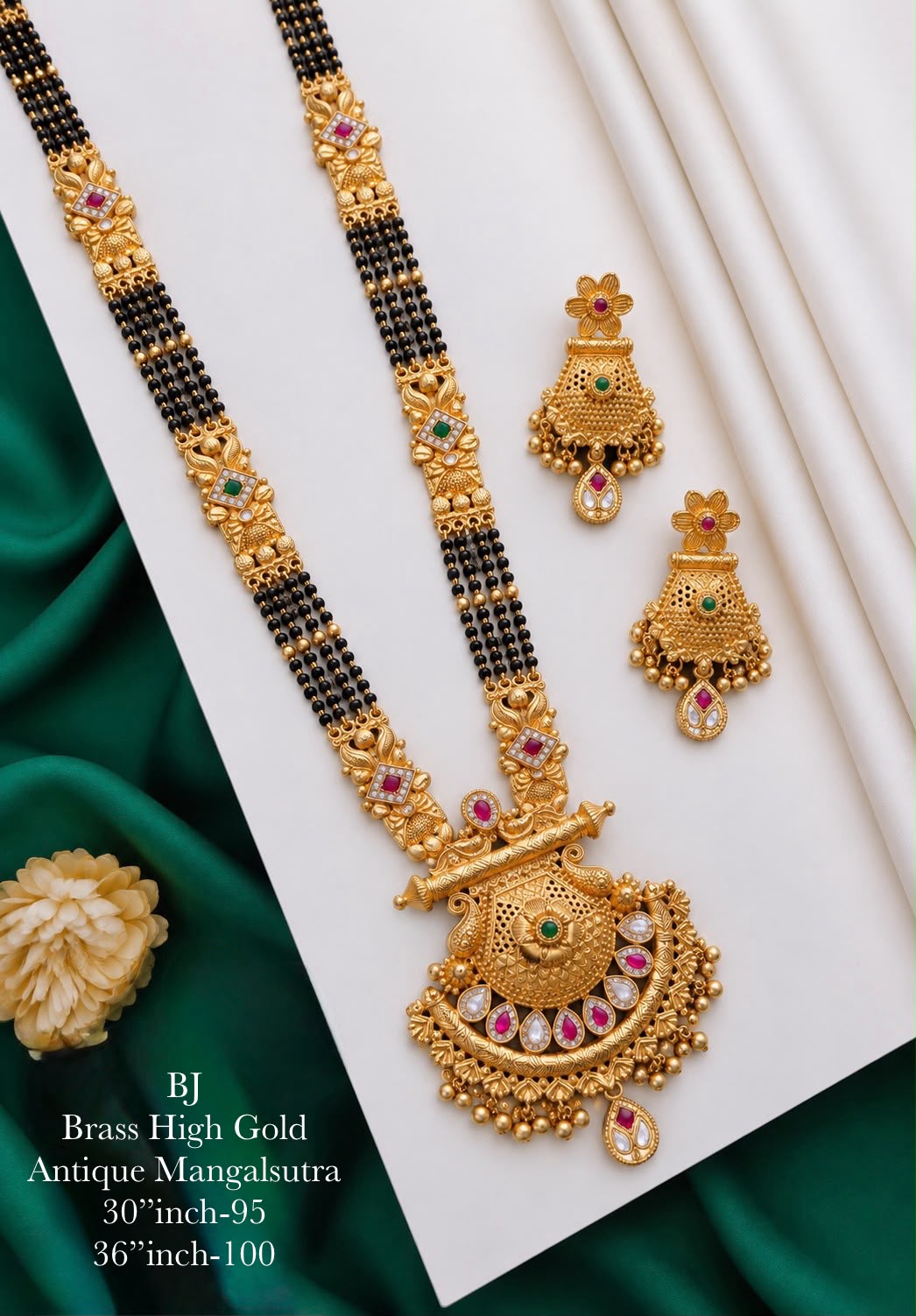 WhatsApp Image 2026-09-18 at 16.30.54 Brass Hight Gold Rajwadi Mangalsutra 0125 - Image 1