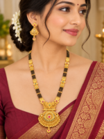 Brass Hight Gold Rajwadi Mangalsutra 0135 - Image 2