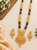 Brass Hight Gold Rajwadi Mangalsutra 0135