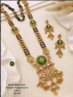 Brass Hight Gold Rajwadi Mangalsutra 0127